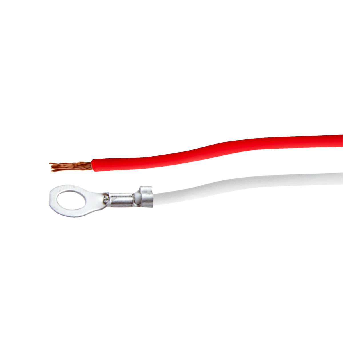 2 Wire Pigtail With 2 Prong Straight Plug - 12" Lead (50-Pack)