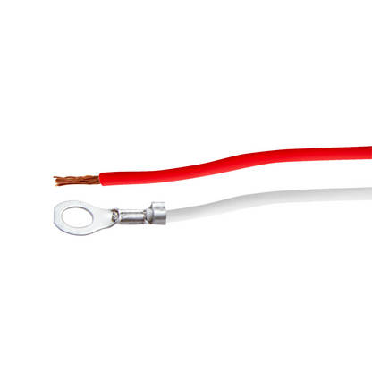 2 Wire Pigtail With 2 Prong Straight Plug - 12" Lead (50-Pack)