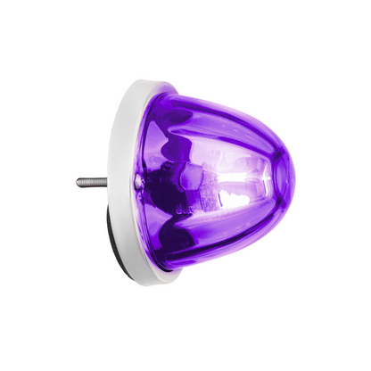 UltraBurst Glass Watermelon Flush Mount Kit With 18 LED Bulb-Purple LED/Clear Lens