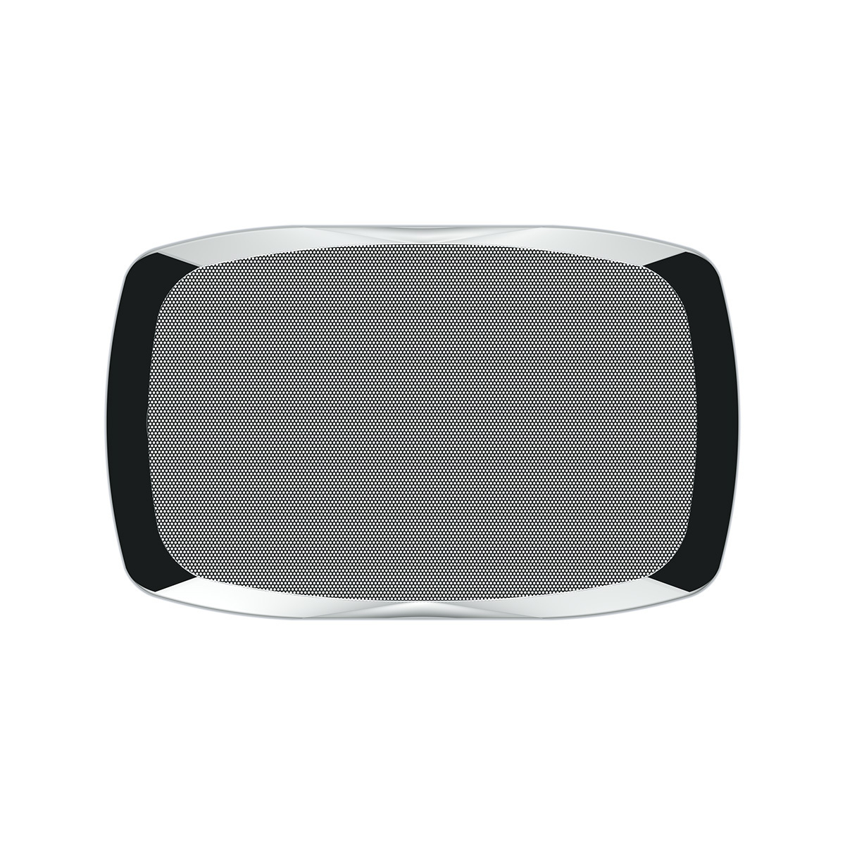 Chrome Rectangular Speaker Cover For Peterbilt 389 (2008+), 388 (2008-2014),& 335 (2006-2014)