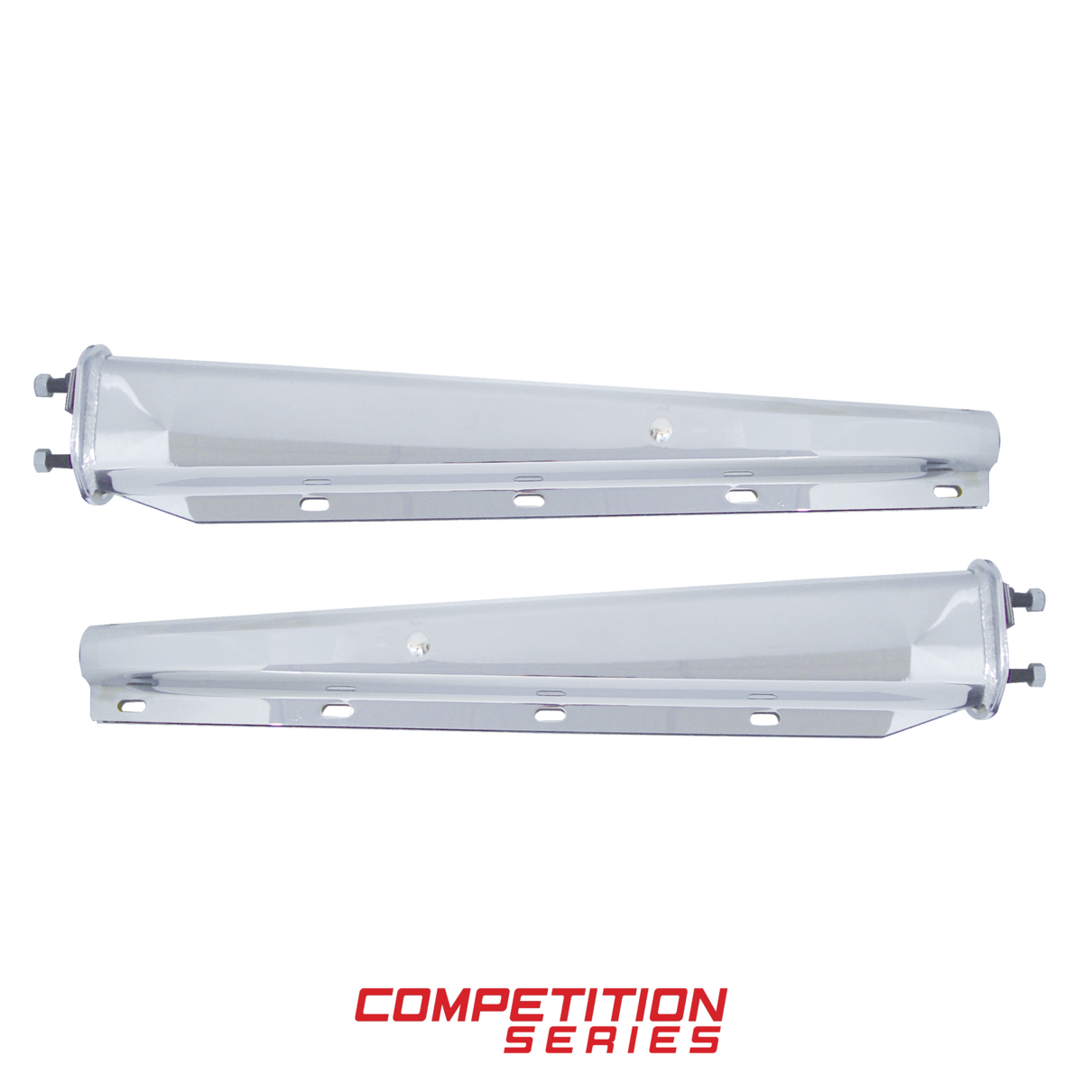 30" 430SS Heavy Duty Mud Flap Hangers - 2.5" Bolt Pattern - Competition Series (Pair)