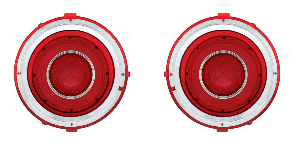 Tail Light Lens (2pcs) For 1970-73 Chevy Camaro Rally Sport - L/H and R/H