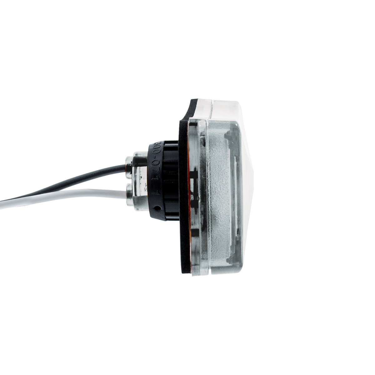 3 LED Rectangular Auxiliary Light-White LED/Clear Lens