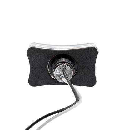 3 LED Rectangular Auxiliary Light-White LED/Clear Lens