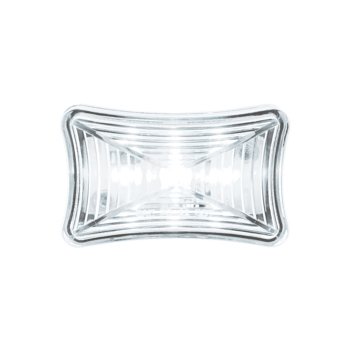 3 LED Rectangular Auxiliary Light-White LED/Clear Lens
