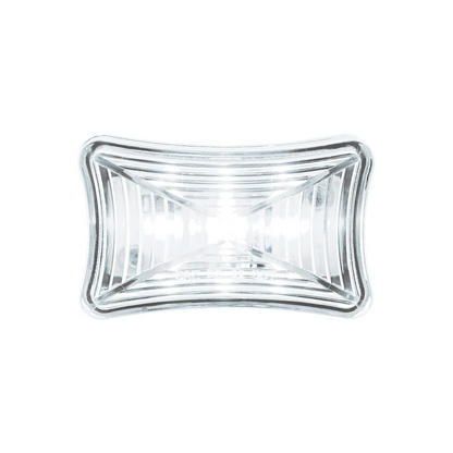 3 LED Rectangular Auxiliary Light-White LED/Clear Lens