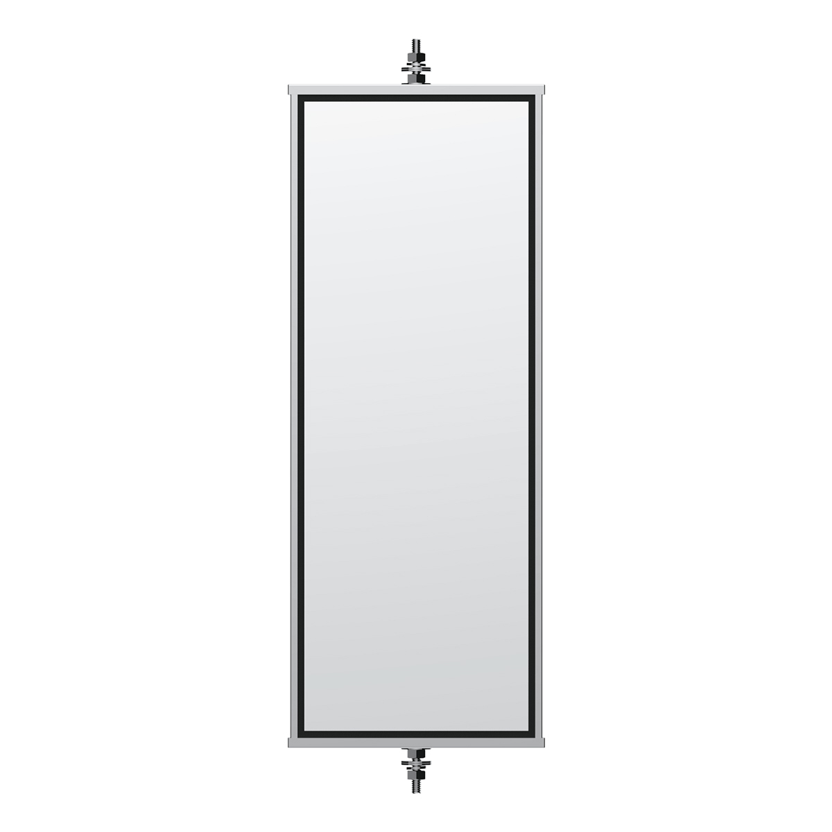 6" X 16" 430 Stainless Steel West Coast Mirror - Non Heated
