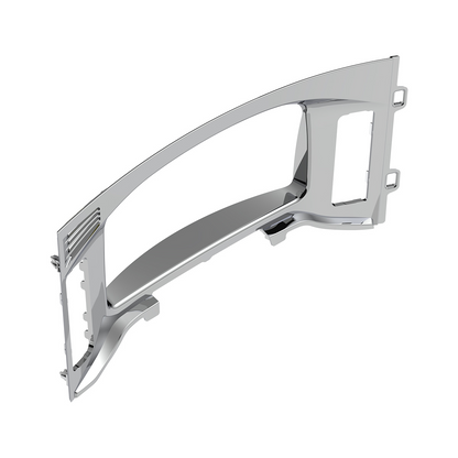 Chrome Plastic Center Dash Instrument Bezel For 2018-2023 Freightliner Cascadia