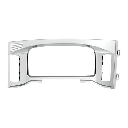 Chrome Plastic Center Dash Instrument Bezel For 2018-2023 Freightliner Cascadia