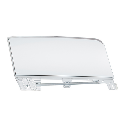 Complete Clear Door Glass Assembly For 1967-68 Ford Mustang Convertible - L/H