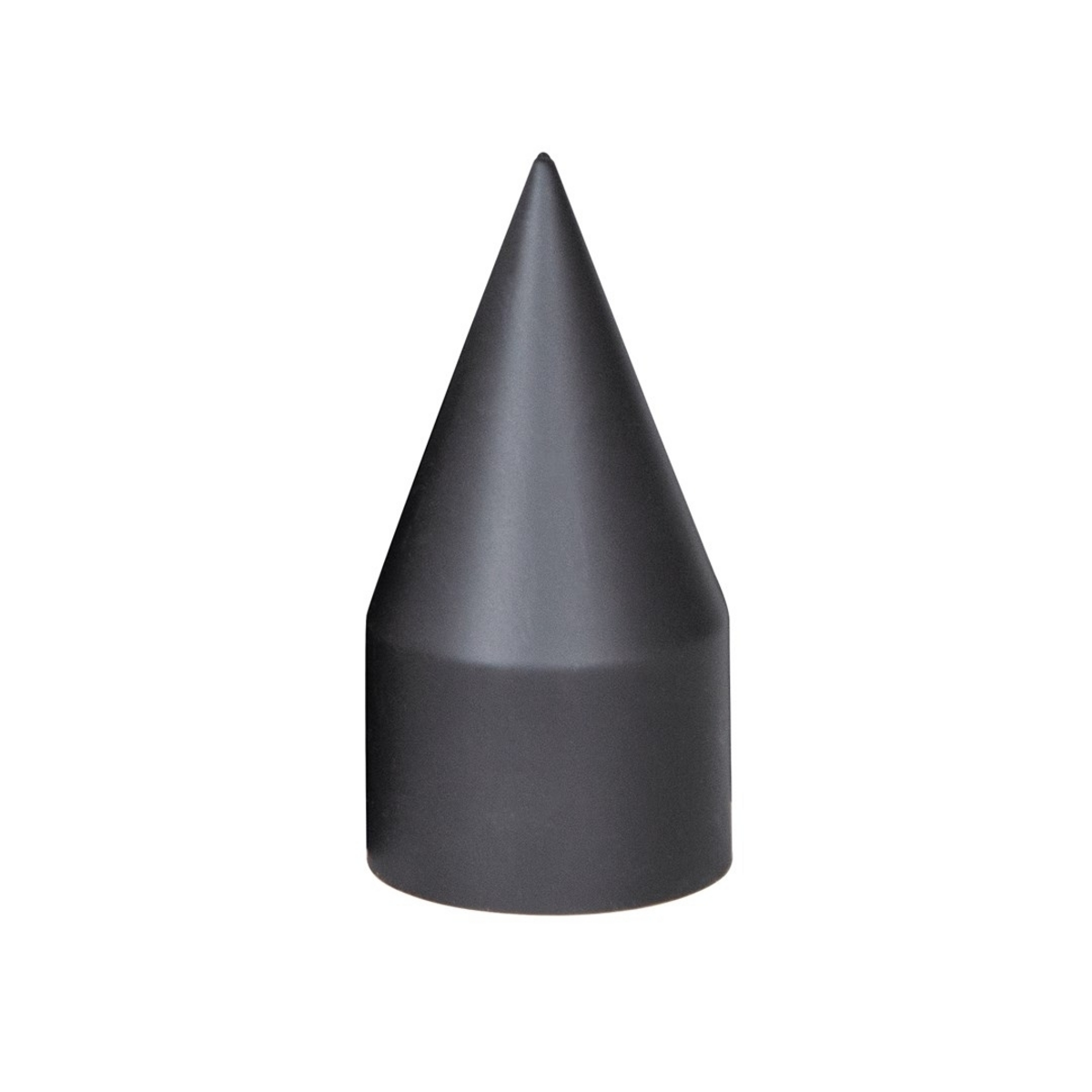 33mm X 4-1/8" Matte Black Spike Nut Covers - Thread-On (60-Pack)