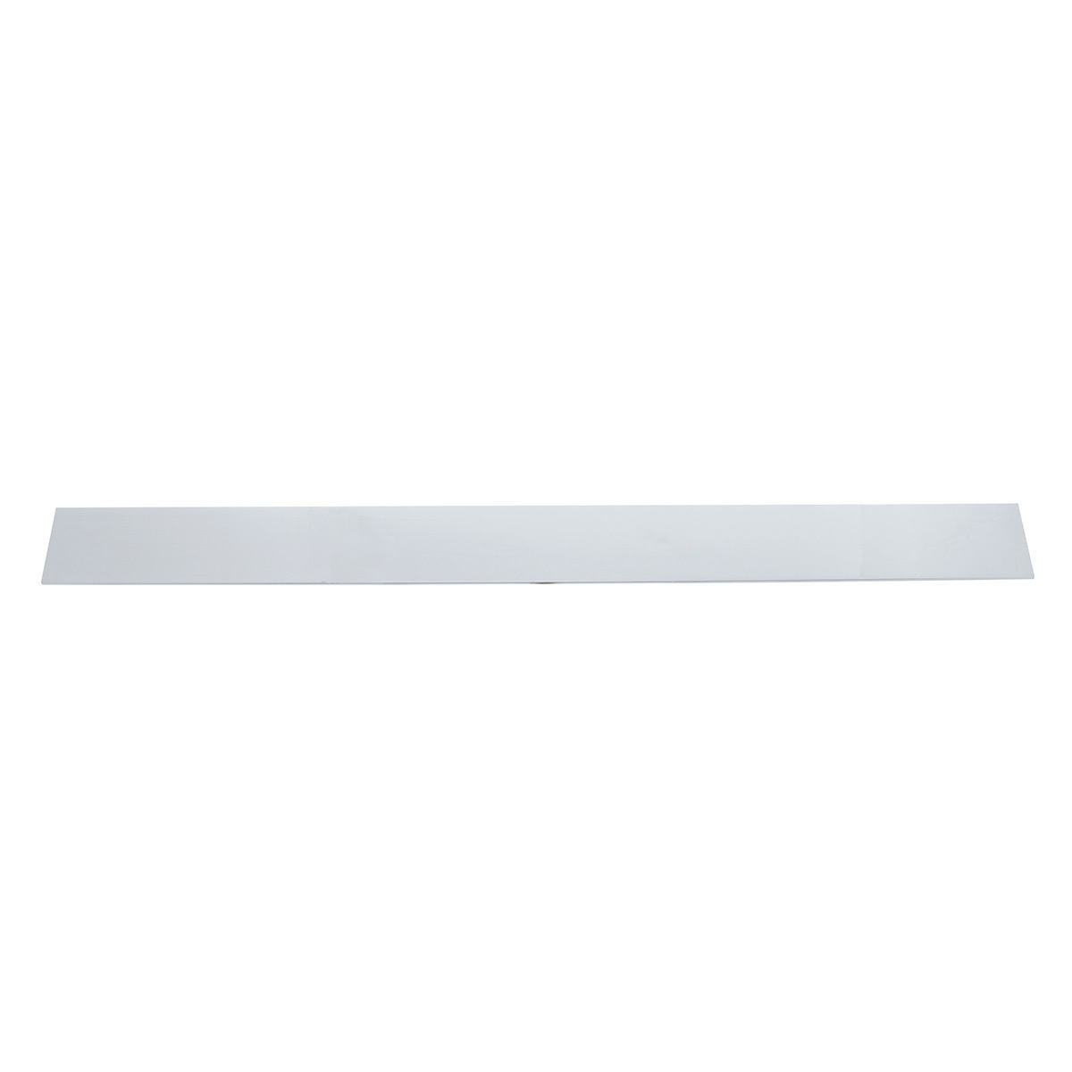2" X 24" Chrome Top Mud Flap Plate - Welded Stud