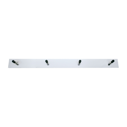 2" X 24" Chrome Top Mud Flap Plate - Welded Stud