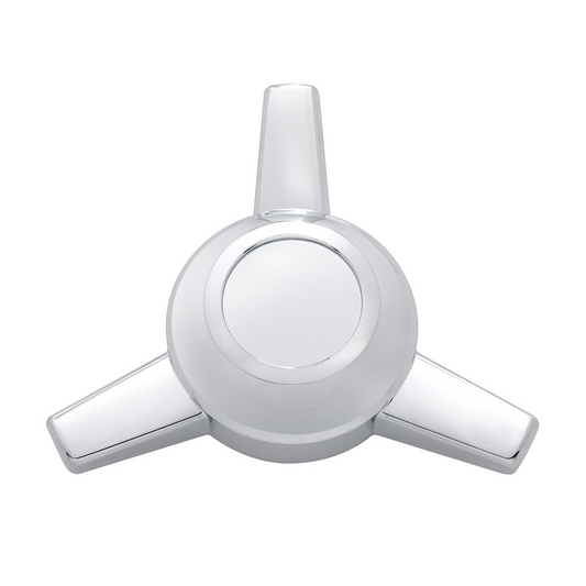 Chrome Metal Die-Cast 3 Straight Bar Spinner Only