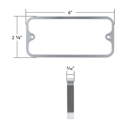 Billet Standard Side Marker Bezel For 1968-1972 Chevrolet & GMC Trucks-Clear Anodized(Pair)