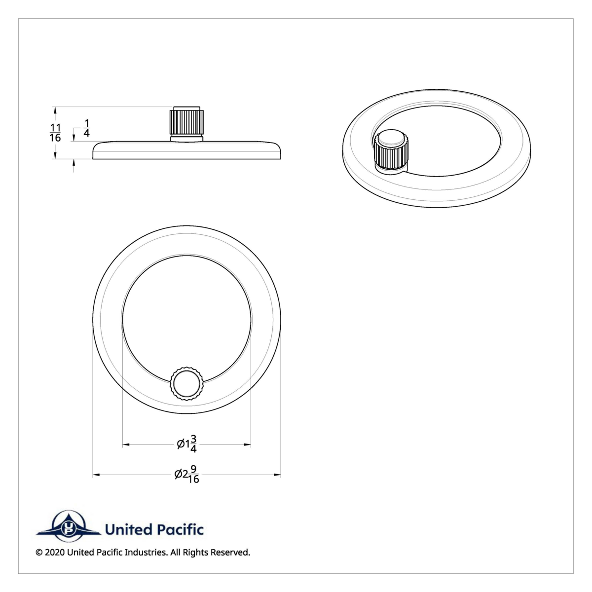 Freightliner Clock Bezel - Plain