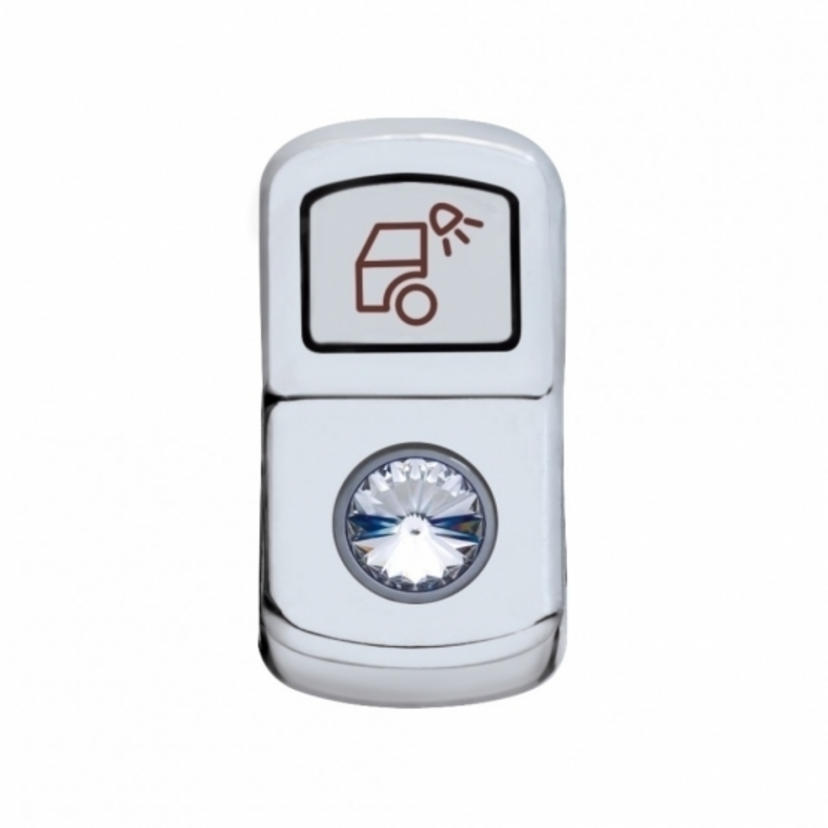 "Load Light" Rocker Switch Cover With Clear Crystal