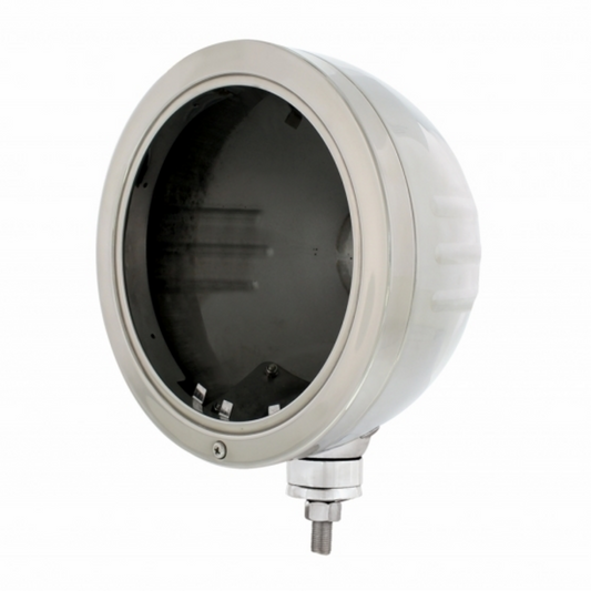 Stainless "Bullet" Embossed Stripe Headlight Housing