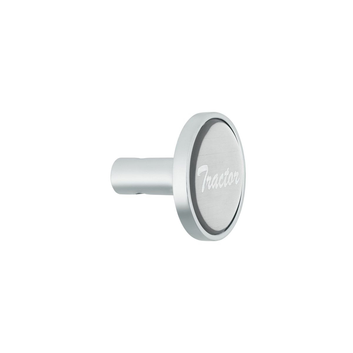 "Tractor" Long Air Valve Knob - Silver Glossy Sticker