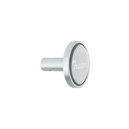 "Tractor" Long Air Valve Knob - Silver Glossy Sticker