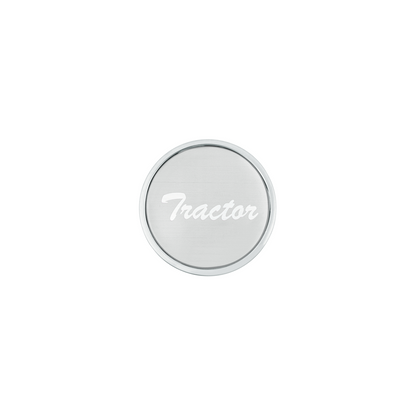 "Tractor" Long Air Valve Knob - Silver Glossy Sticker