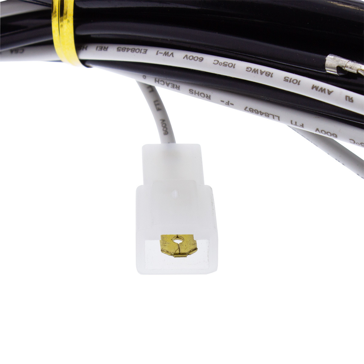 7' Long 18-AWG Wiring With Insulated Push-On Type Male Terminals