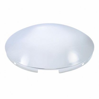 4 Even Notched Stainless Steel Dome Front Hubcap - 7/16" Lip