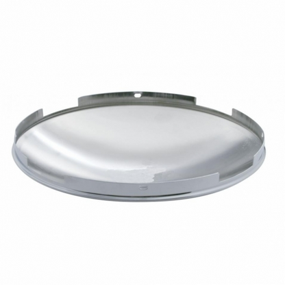 4 Even Notched Stainless Steel Dome Front Hubcap - 7/16" Lip