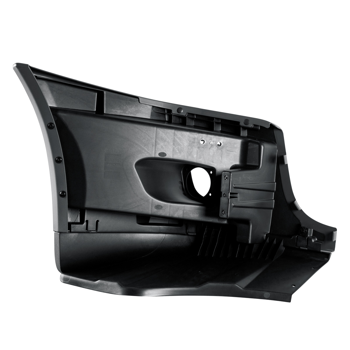 Bumper End Assembly With Fog Light Hole For 2008-2017 Freightliner Cascadia - Driver