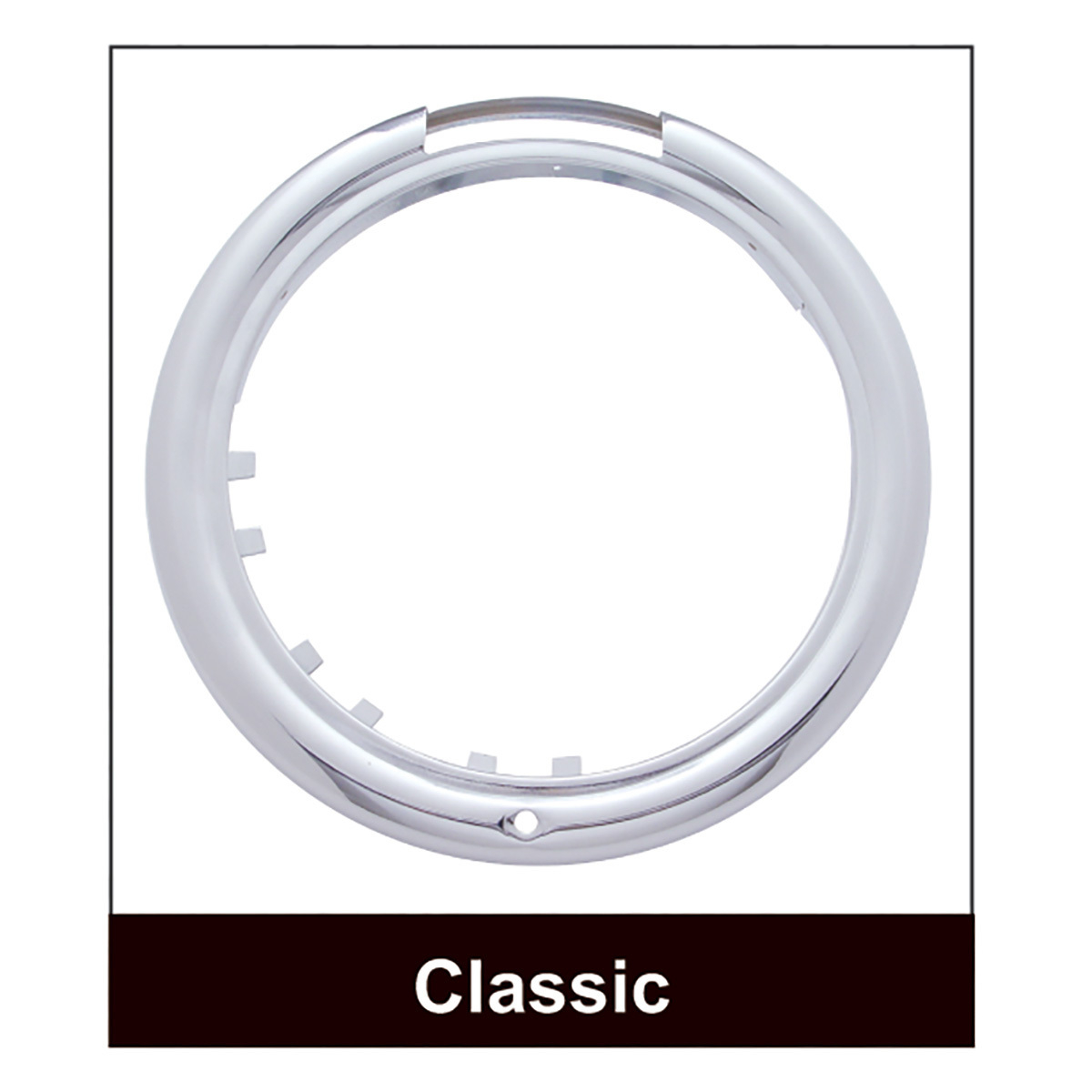 Stainless Classic Headlight 11 LED Bulb & Dual Mode LED Signal - Amber Lens