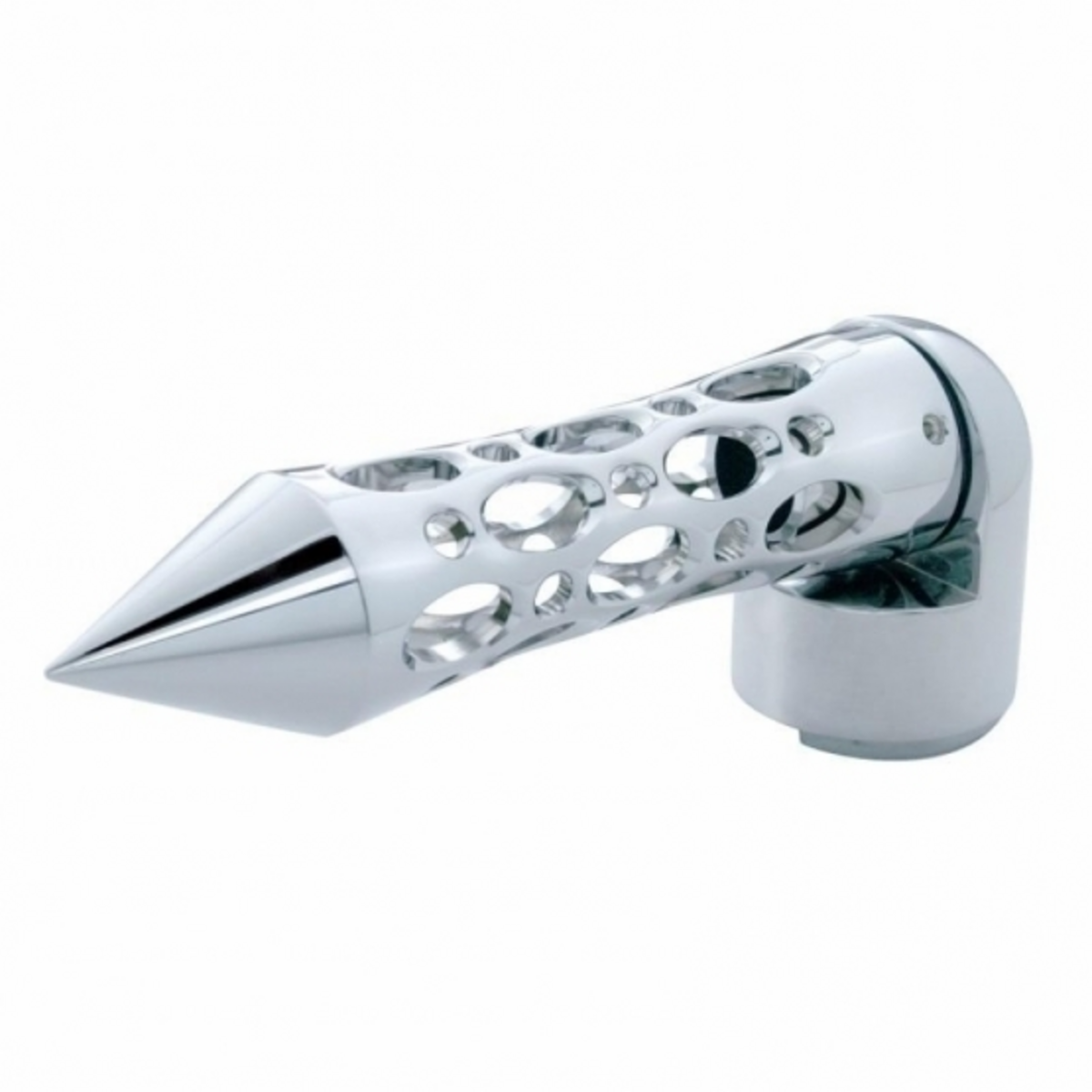 Daytona Spike Gearshift Knob With 13/15/18 Speed Adapter - Chrome/Horizontal
