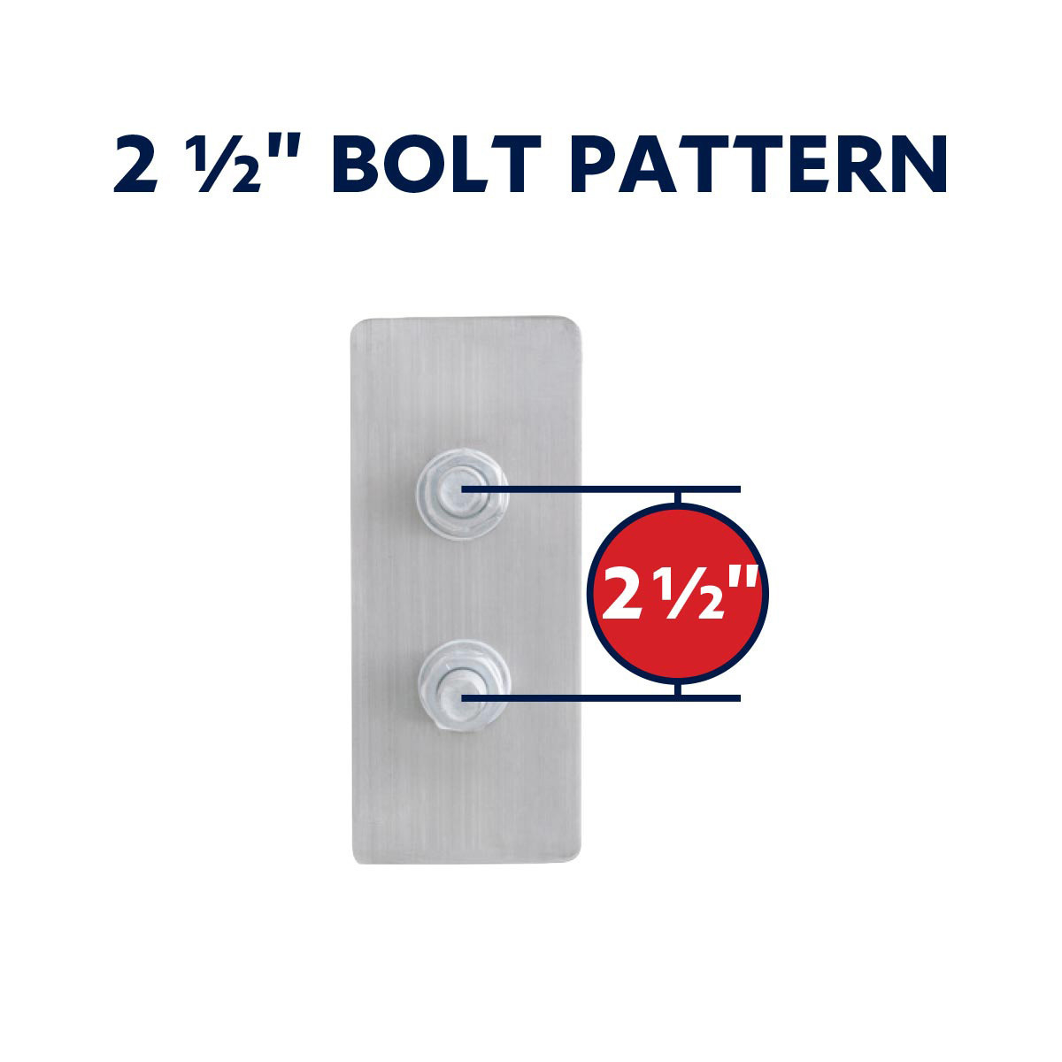 2.5" Bolt Pattern SS Spring Loaded Light Bar With 6X Double Fury 19 LED Lights & Visors-Red & Blue(Pair)