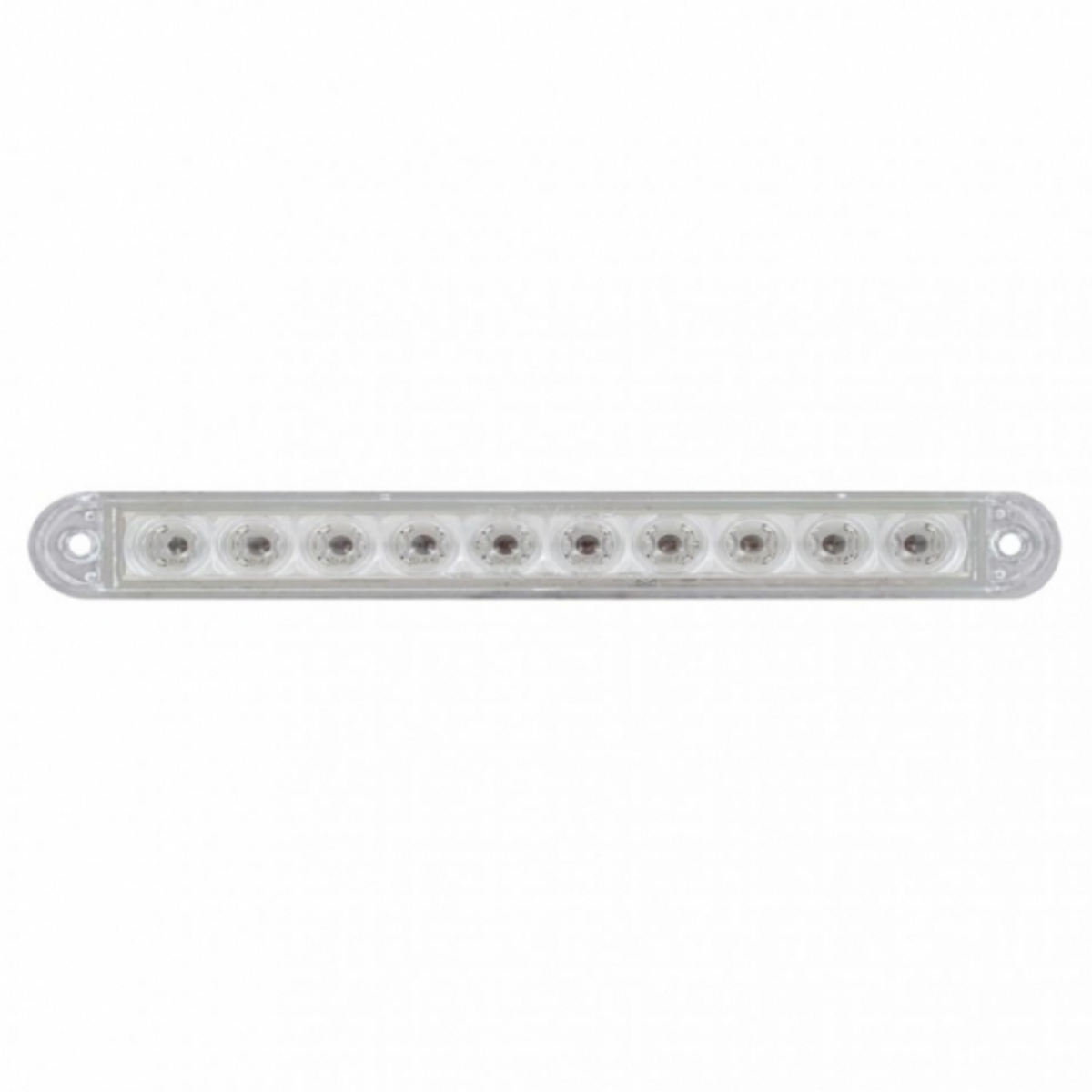 10 LED 6-1/2" Turn Signal Light Bar - Amber LED/Clear Lens