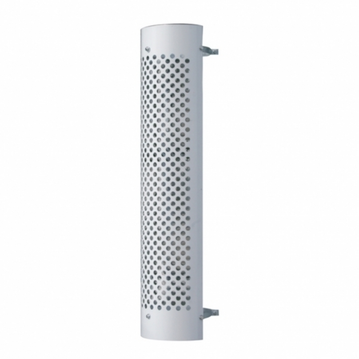 48" Tall 180 Degree Stainless Exhaust Muffler Shield For 6" Diameter Exhaust - Round Slot