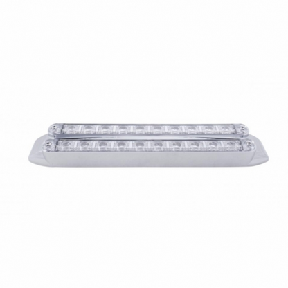 Dual 10 LED 9" Turn Signal Light Bars - Amber LED/Clear Lens