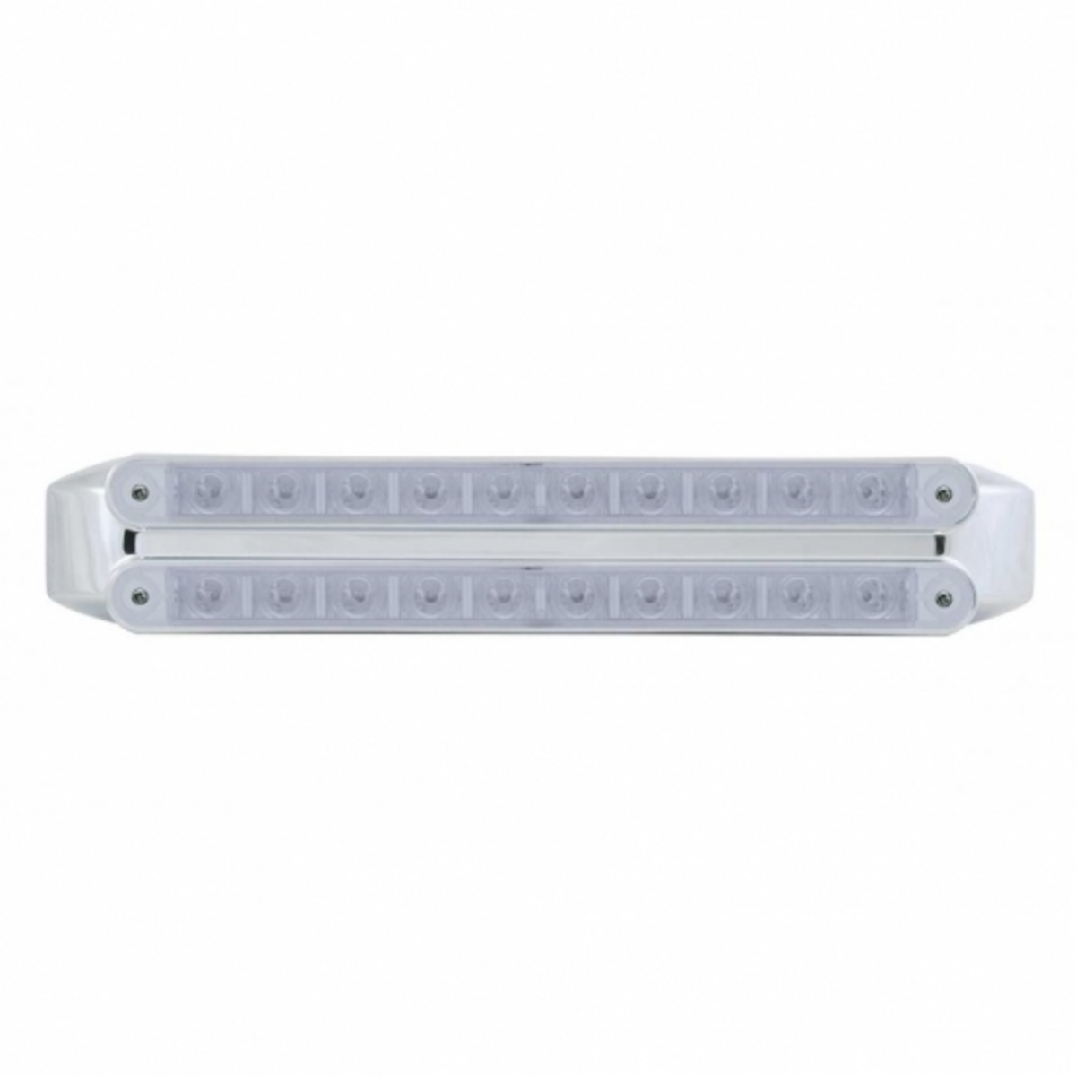 Dual 10 LED 9" Turn Signal Light Bars - Amber LED/Clear Lens
