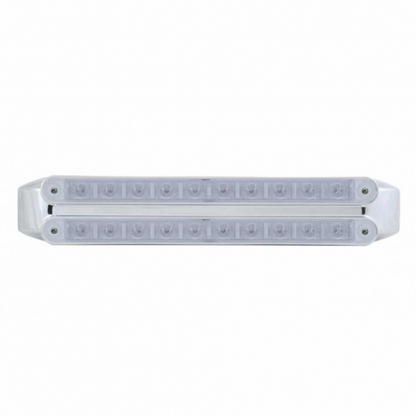 Dual 10 LED 9" Turn Signal Light Bars - Amber LED/Clear Lens