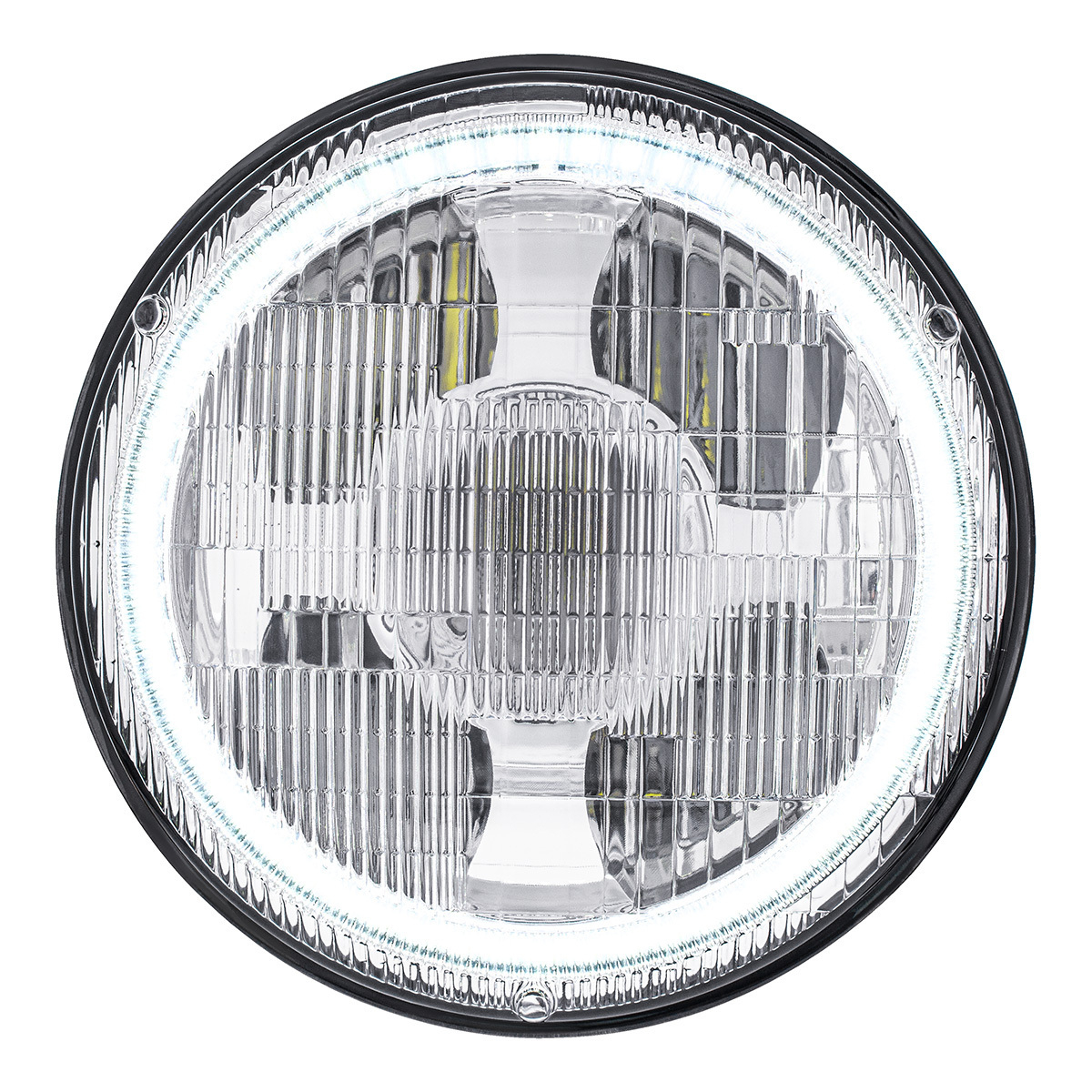 ULTRALIT - High Power LED 7" Projection Light With Dual Color LED Halo & Classic Style Lens