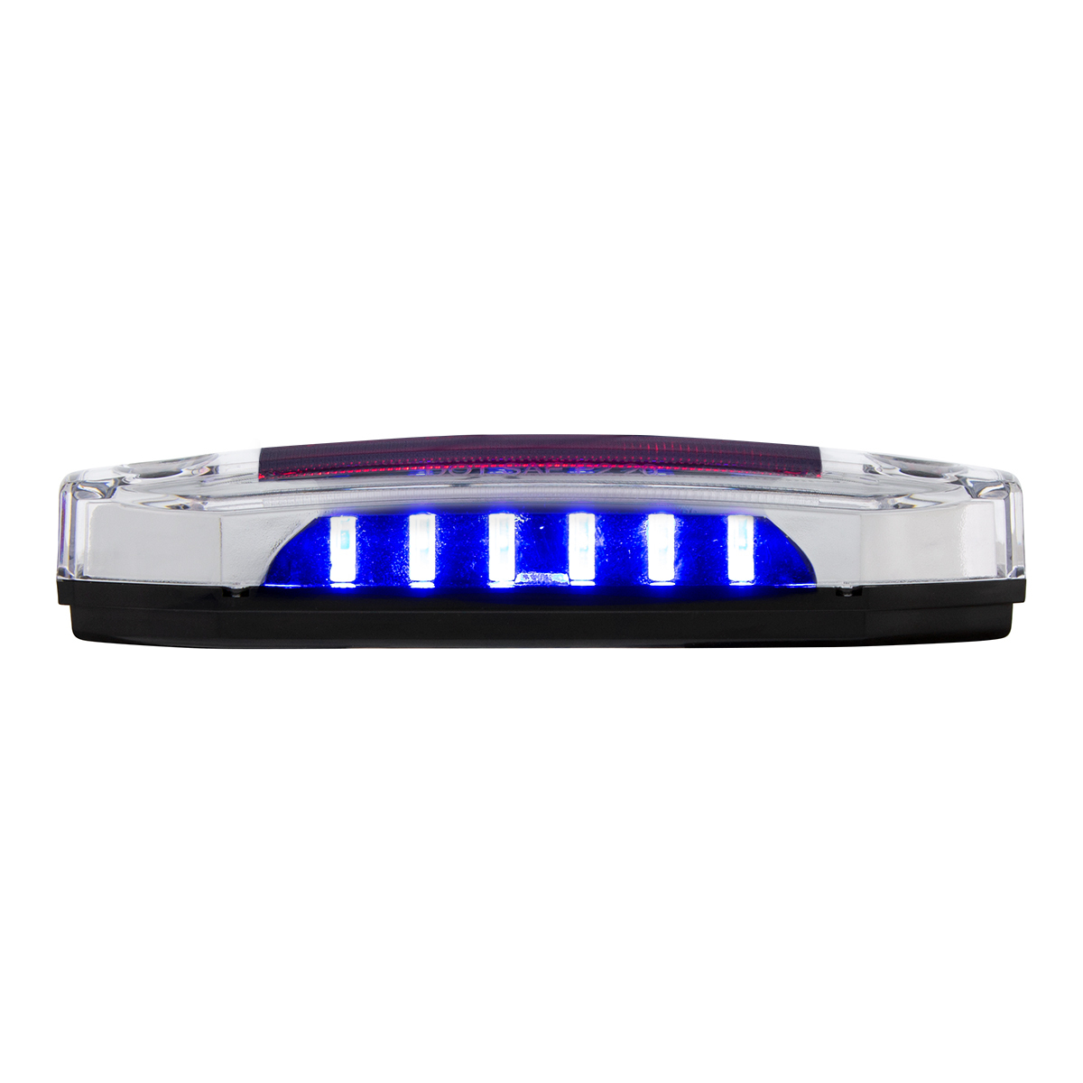 6 Red LED Light (Clearance/Marker) With 6 Blue LED Side Ditch Light