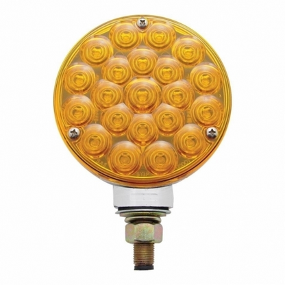21 LED Single Face Turn Signal Light - Amber LED/Amber Lens