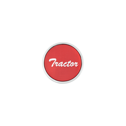 "Tractor" Long Air Valve Knob - Red Glossy Sticker