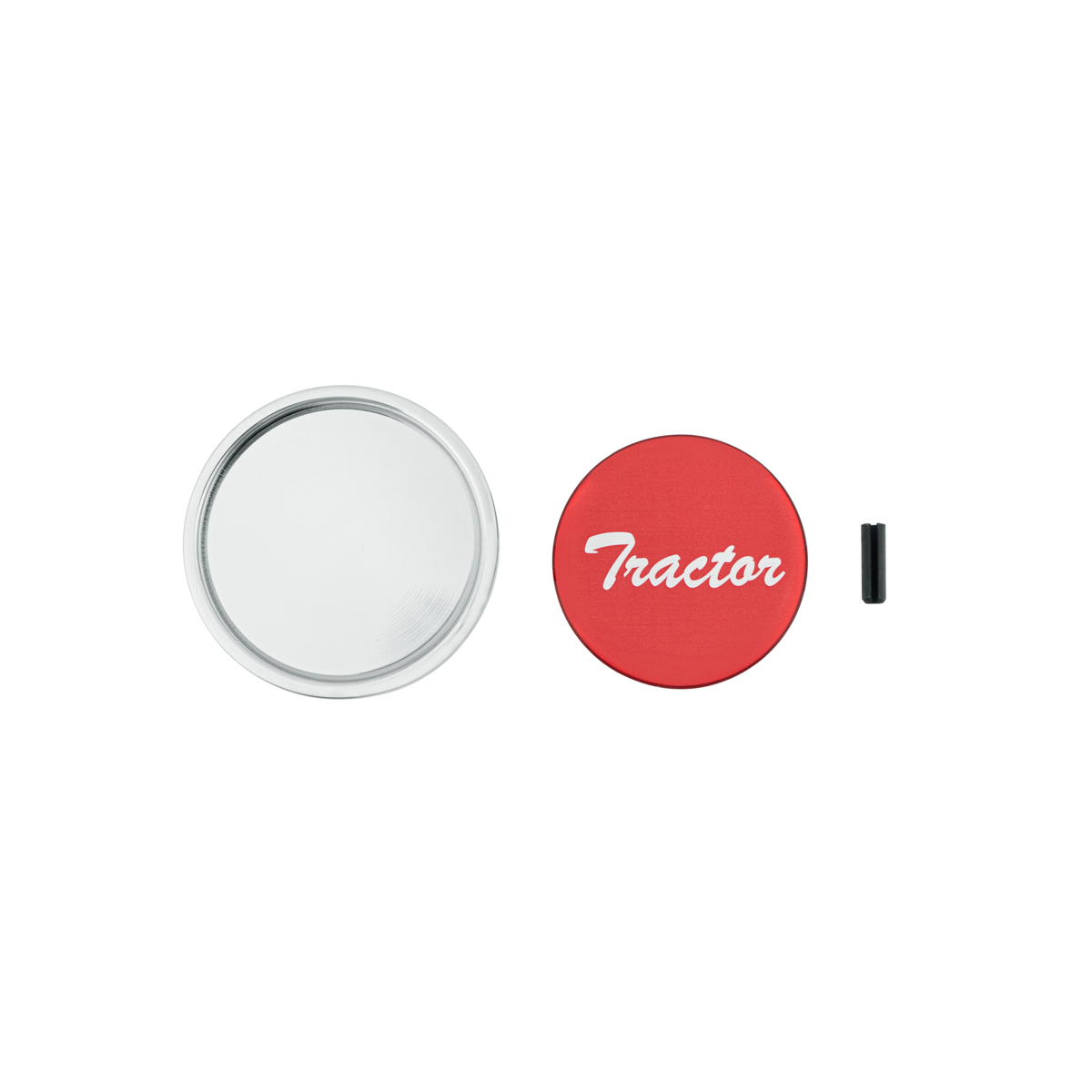 "Tractor" Long Air Valve Knob - Red Glossy Sticker