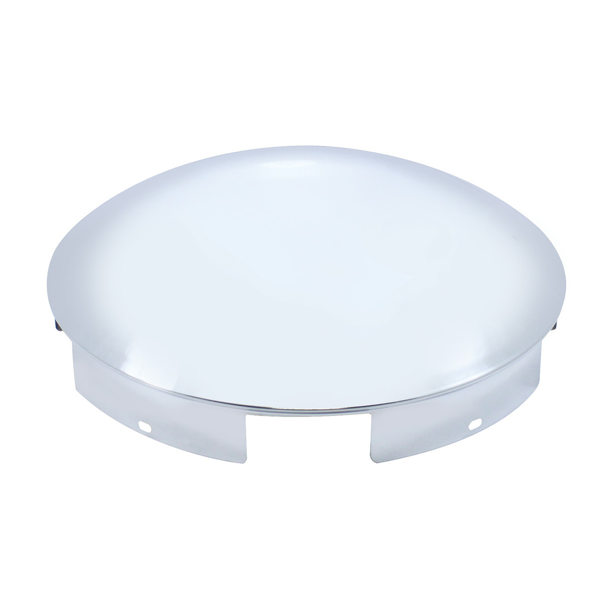 5 Even Notched Chrome Dome Front Hubcap - 1" Lip