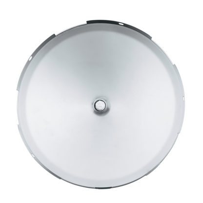 Universal Chrome Front Hubcap With Gun Cylinder Spinner - 7/16" Lip