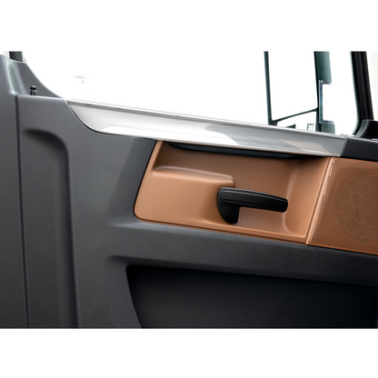 Chrome Plastic Door Grab Handle Covers For 2018-2026 Freightliner Cascadia (Pair)