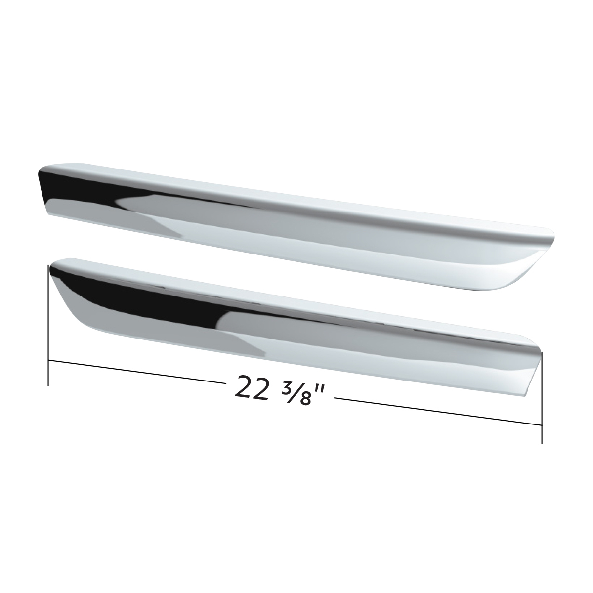 Chrome Plastic Door Grab Handle Covers For 2018-2026 Freightliner Cascadia (Pair)
