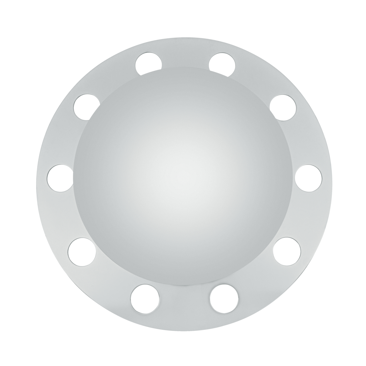 Chrome Dome Front Axle Cover 3PC Kit For Steel/Aluminum Wheel