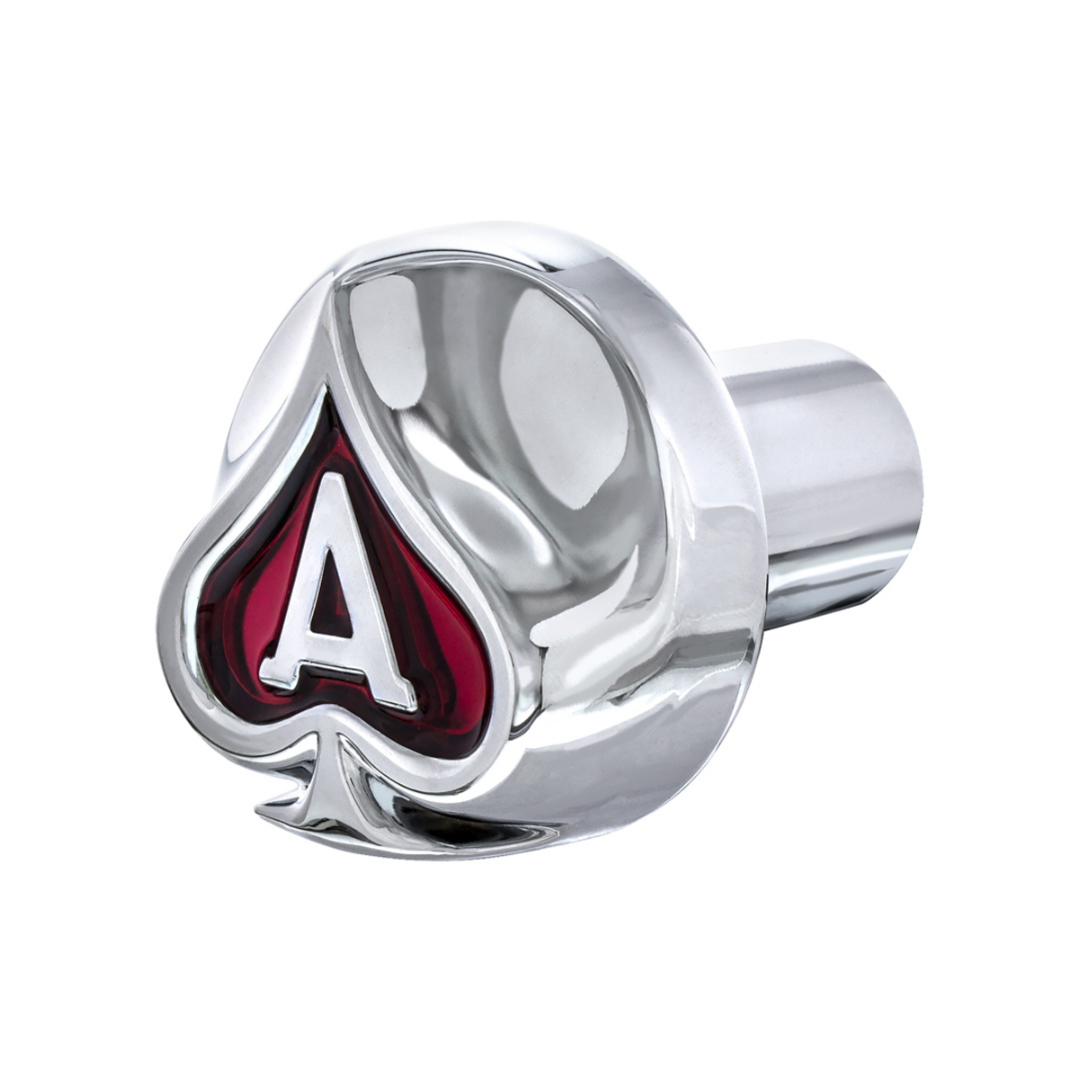 1/2"-13 Thread-On Ace of Spades Shift Knob - Chrome