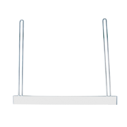 24" X 21" Chrome Anti-Sail Bracket - 2" Bottom