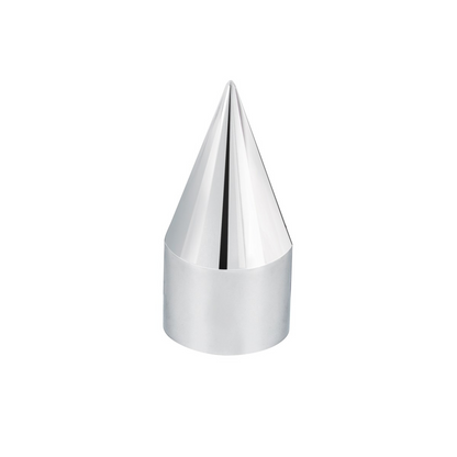 33mm X 4-1/8" Chrome Plastic Spike Nut Cover - Thread-On (Bulk)